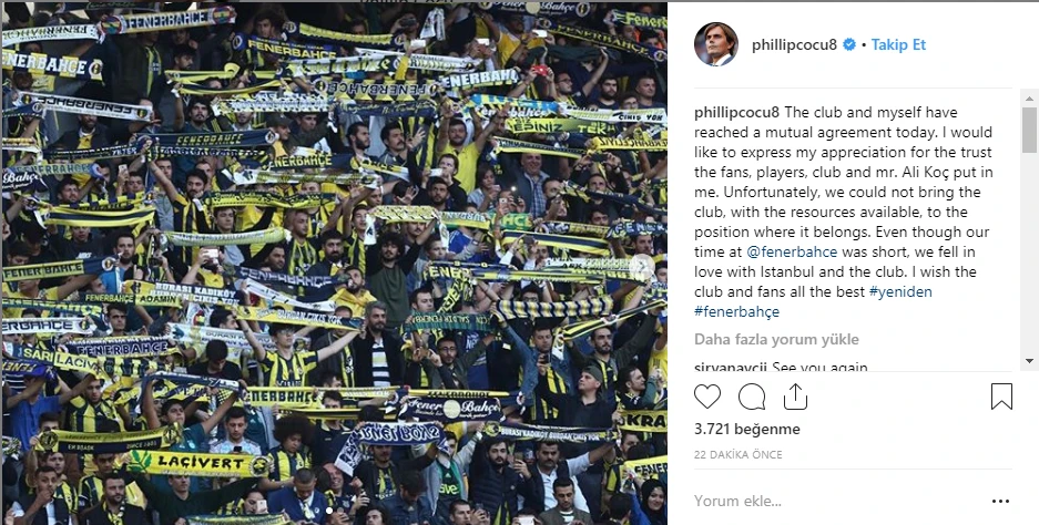 Cocu'dan ayrılık sonrası ilk açıklama geldi